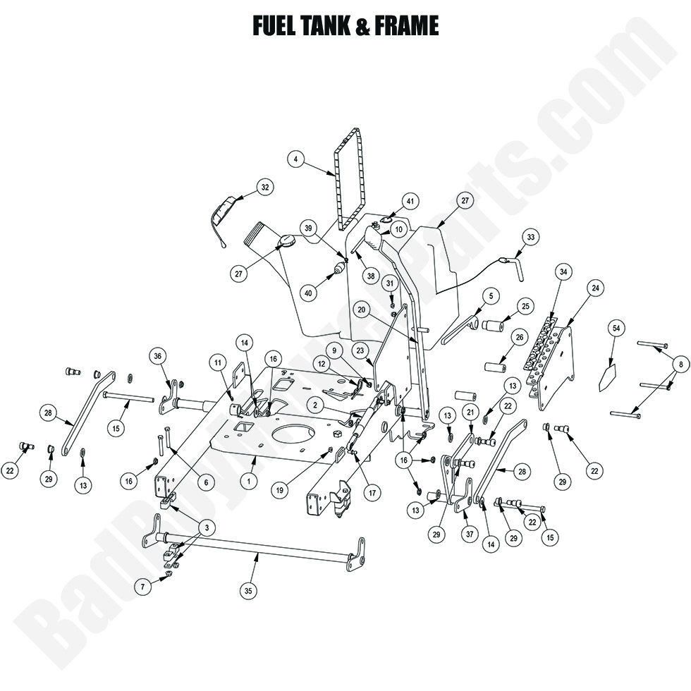 2024 Revolt (48"-61" Decks) - Fuel Tank & Frame